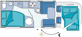 Chausson Welcome 69 Layout