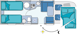 Chausson Welcome 99 Layout