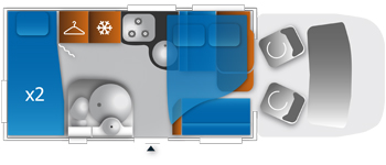 2012 Chausson Flash 22 Layout