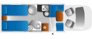 2012 Chausson Welcome 98 Layout