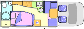 Chausson Welcome 76 Layout